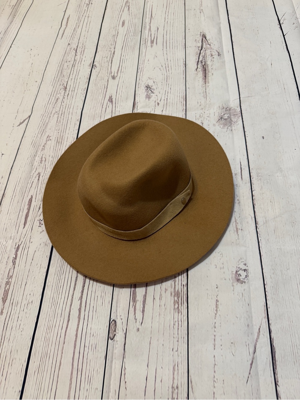 rag & bone fedora Wide-Brim Felt Hat in Camel Brown szS